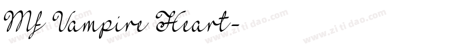 Mf Vampire Heart字体转换